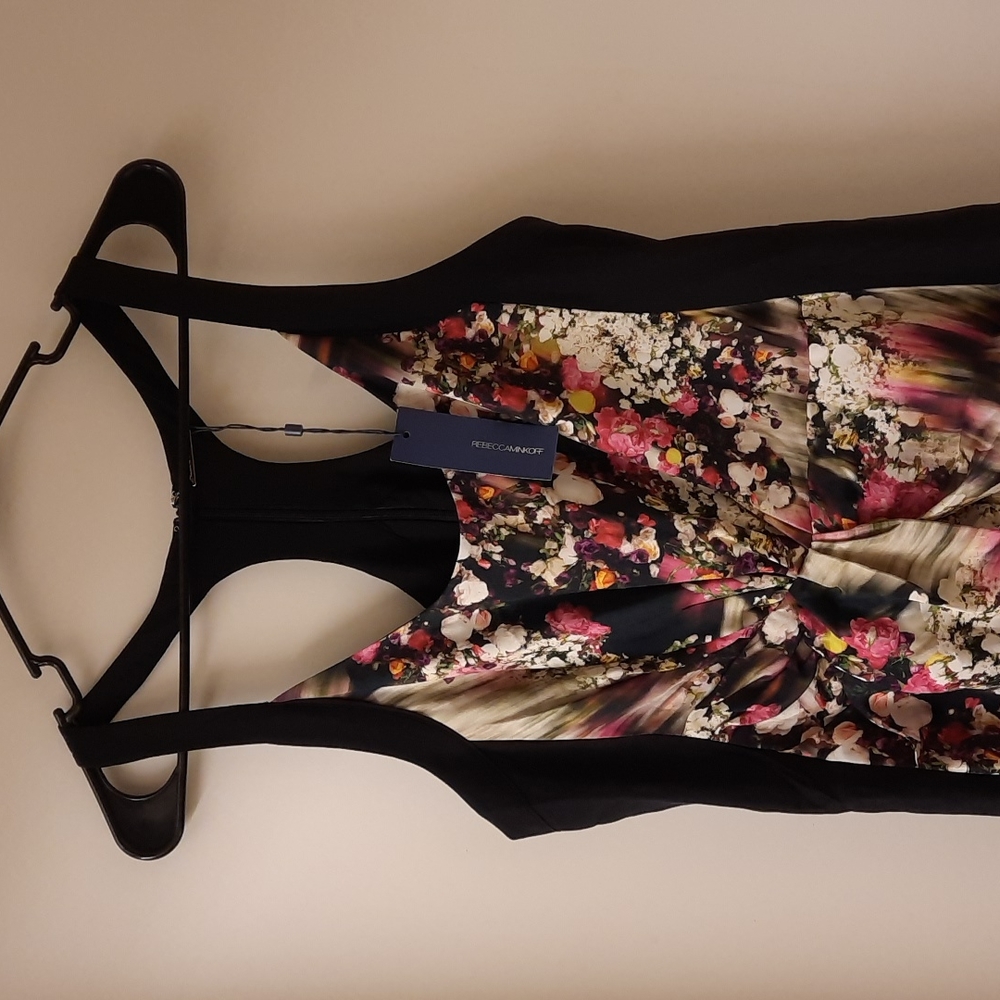 NWT, Rebecca Minkoff Joshua Cerise Multi Silk Dress - Picture 3 of 17
